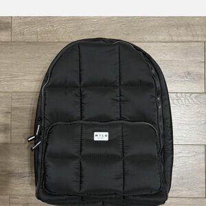Wilo The Label Black Quilted  Backpack